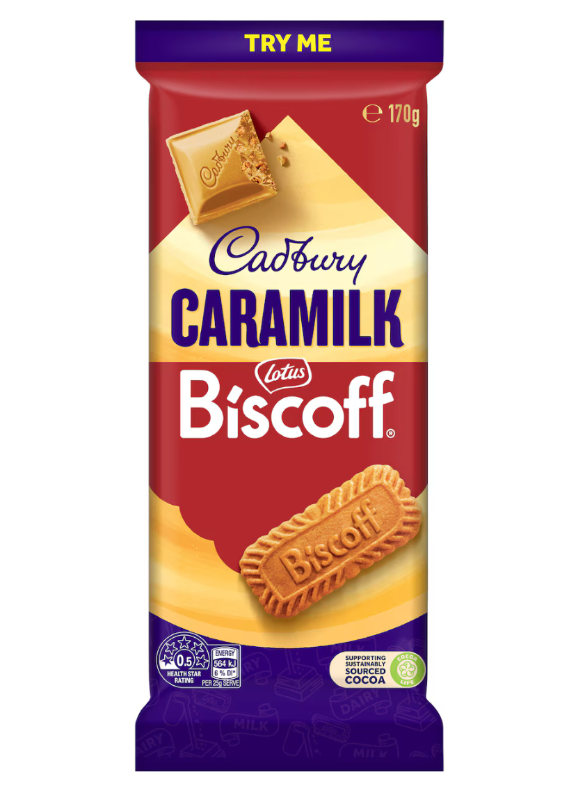 Cadbury×Biscoff 超強聯名焦糖餅乾巧克力