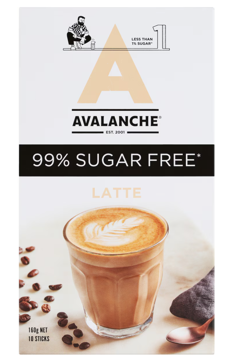 Avalanche 99% Sugar Free 無糖拿鐵 10入