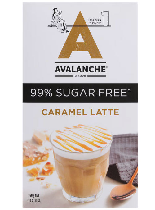 Avalanche 99% Sugar Free 焦糖拿鐵 10入