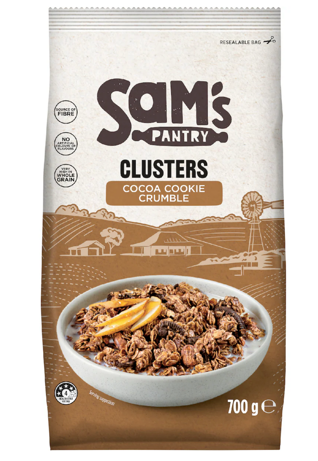 Sam’s Pantry 可可餅乾脆脆燕麥穀物 700g