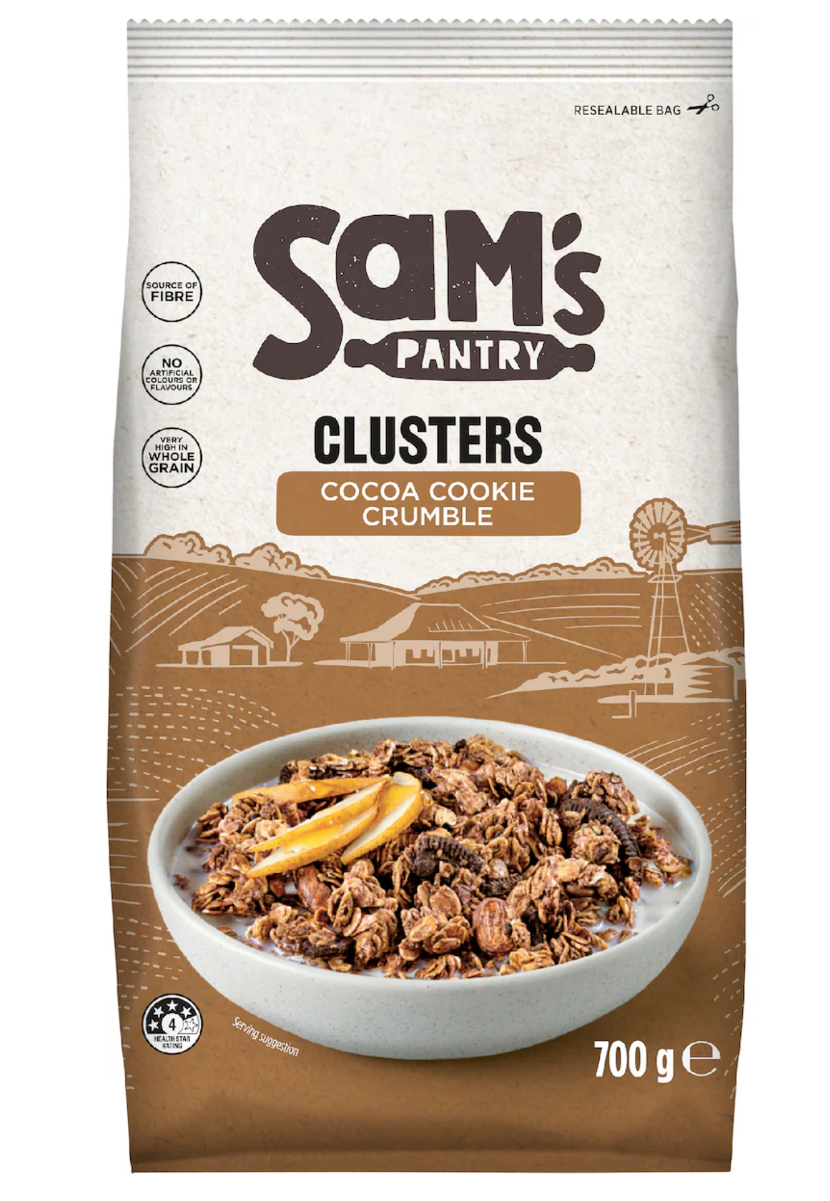 Sam’s Pantry 可可餅乾脆脆燕麥穀物 700g