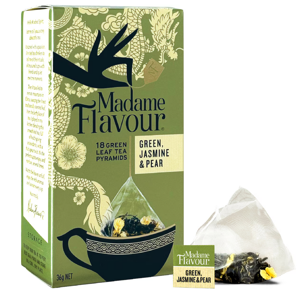 Madame Flavour 茉莉青茶 × 洋梨茶包 18入