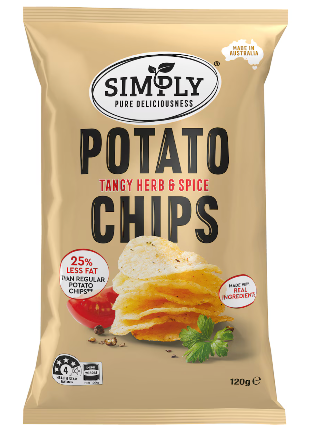 Simply 25% Less Fat 洋芋片系列 120g