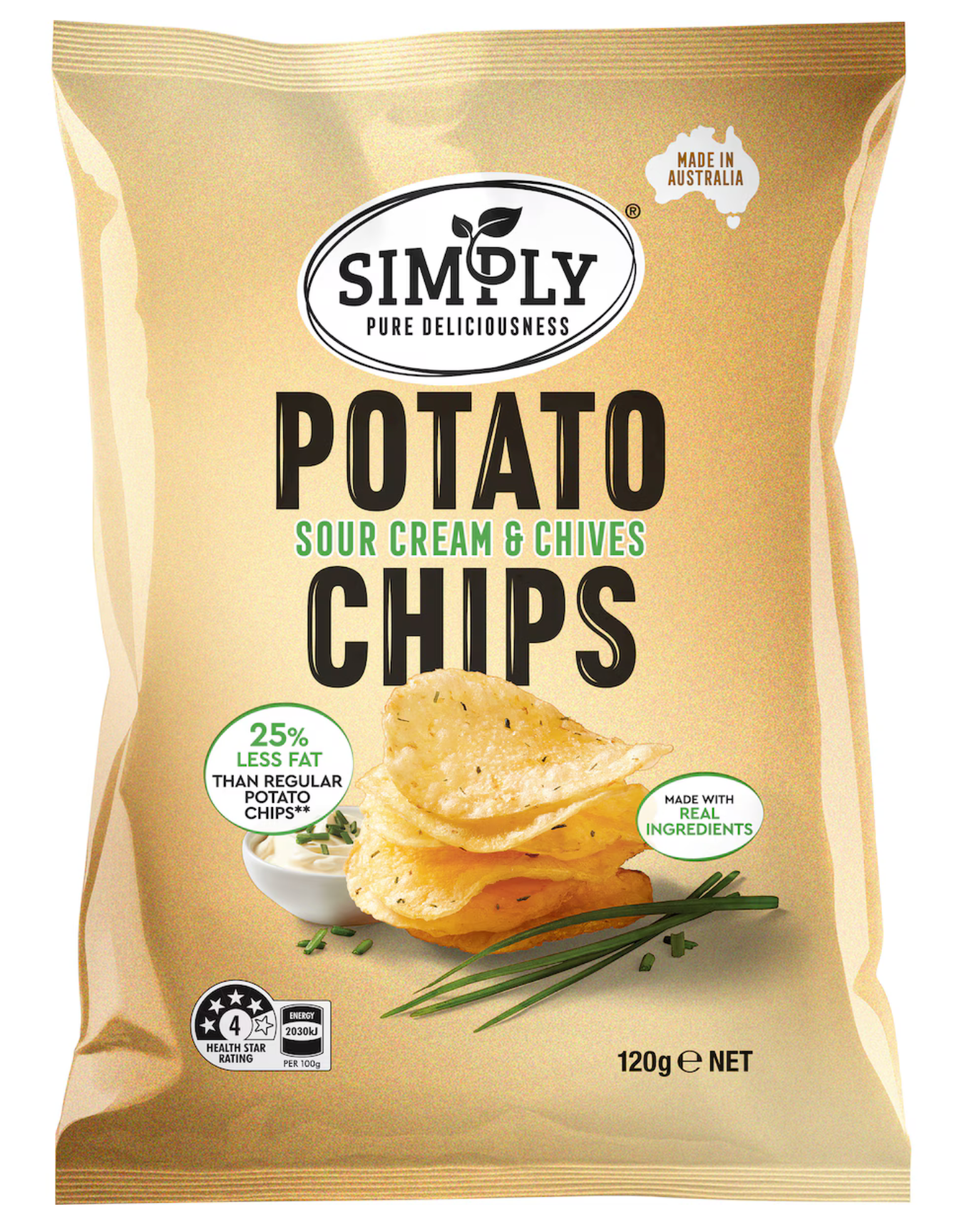 Simply 25% Less Fat 洋芋片系列 120g