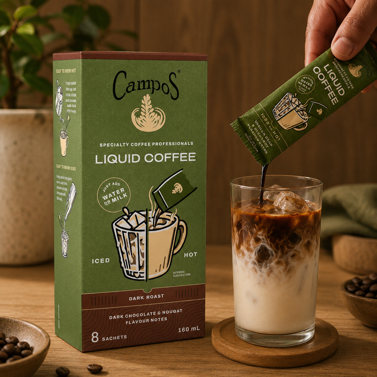 Campos 深焙液態咖啡 8入