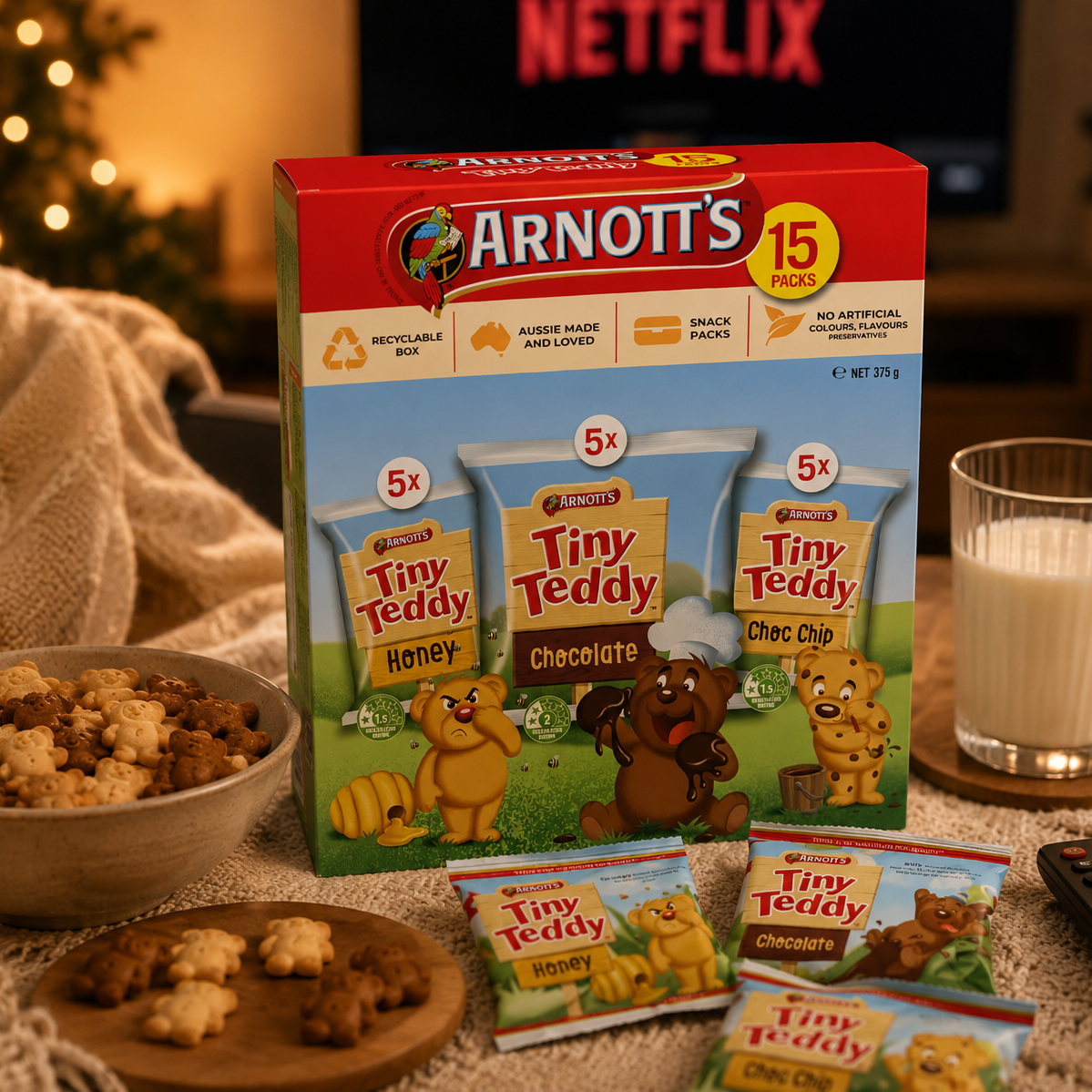 Arnott's 小熊餅乾綜合分享包 15入