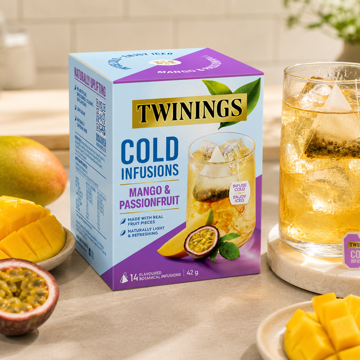 Twinings 冷泡果茶 芒果百香果風味 14入