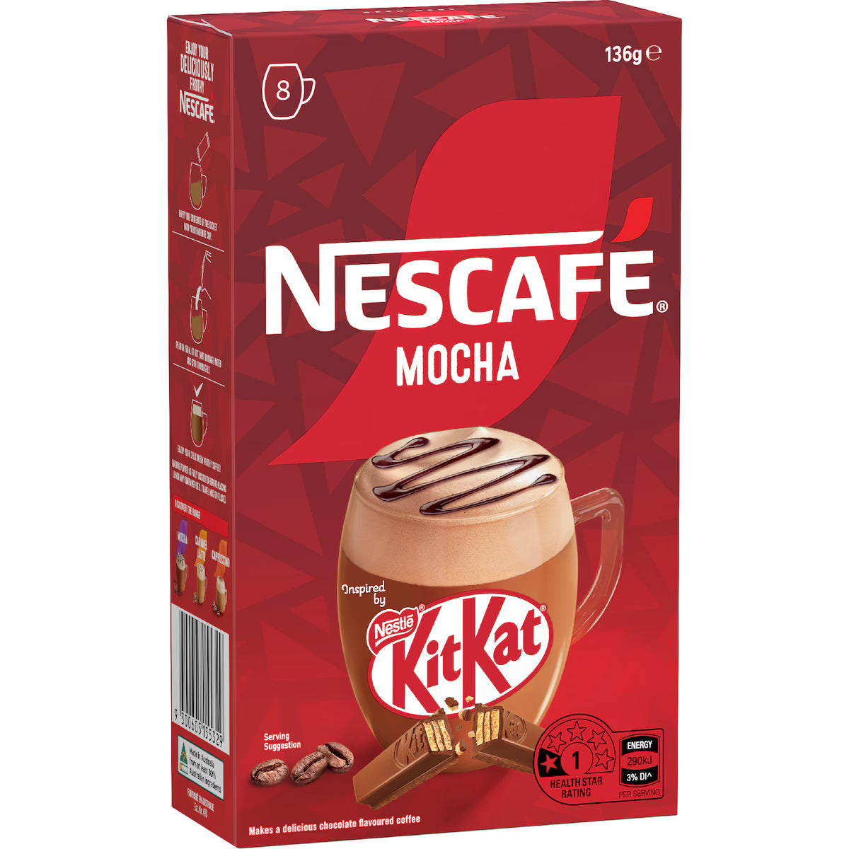 Nescafe × KitKat 摩卡咖啡即溶8入