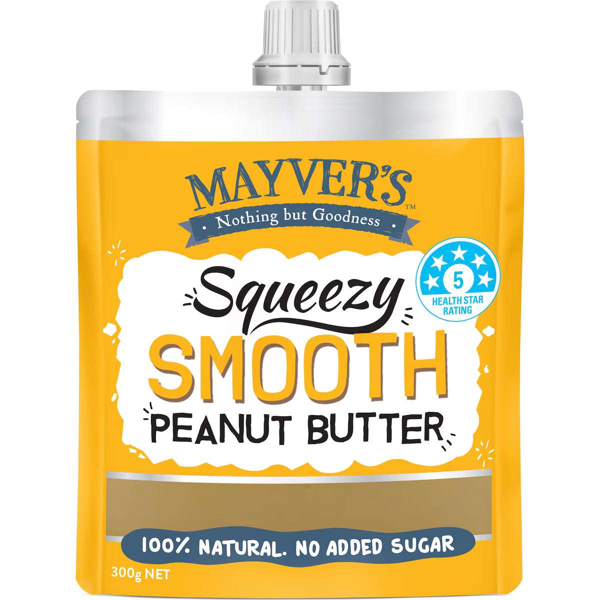 Mayver’s 擠壓式無糖花生醬