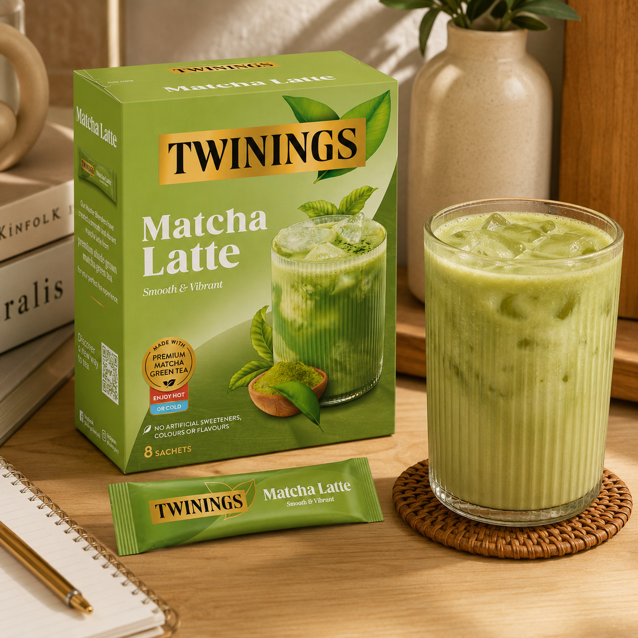新品 Twinings 抹茶拿鐵隨身包 8入
