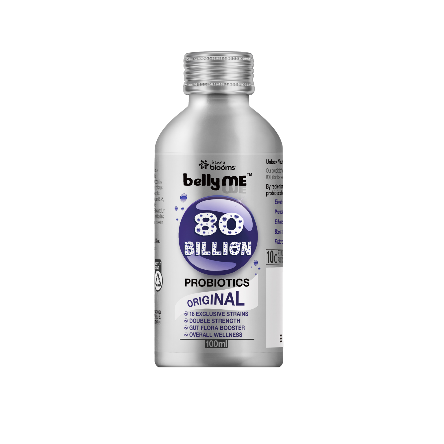 Henry Blooms Belly Me 益生菌飲 800億 100ml