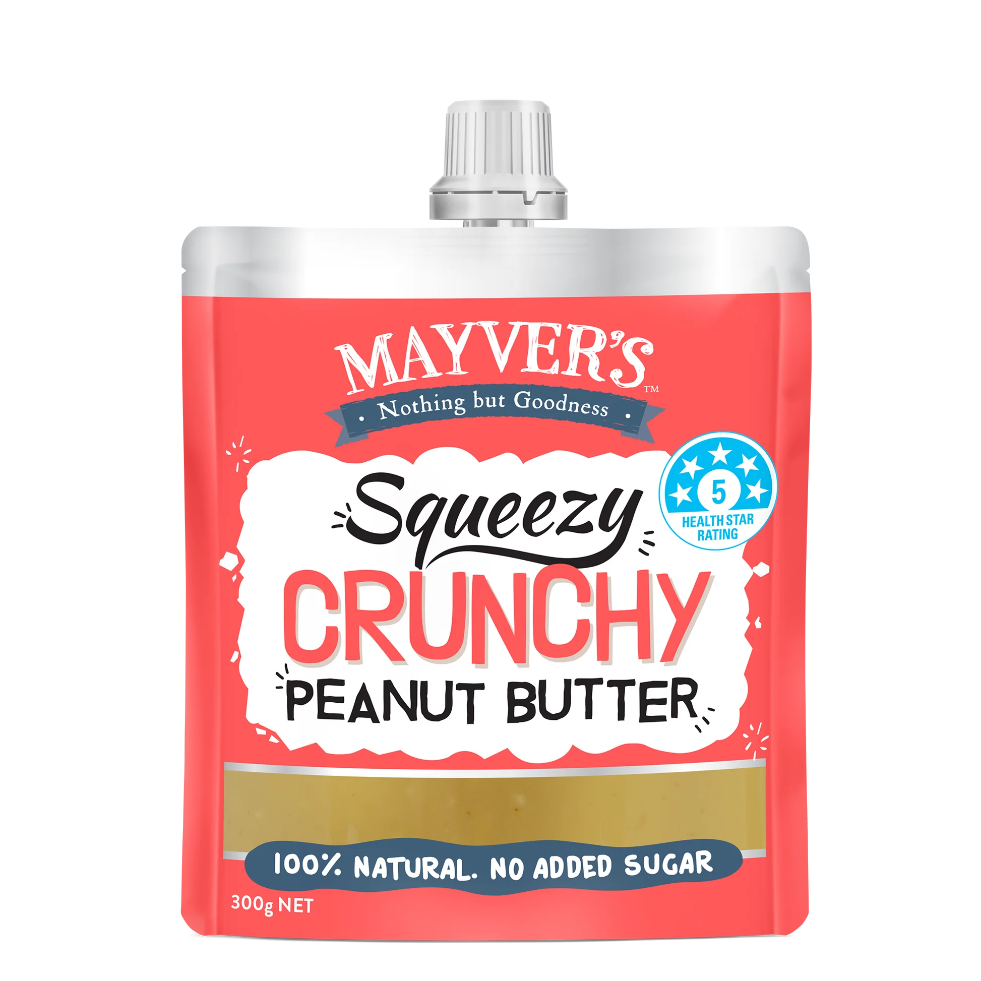 Mayver’s 擠壓式無糖花生醬