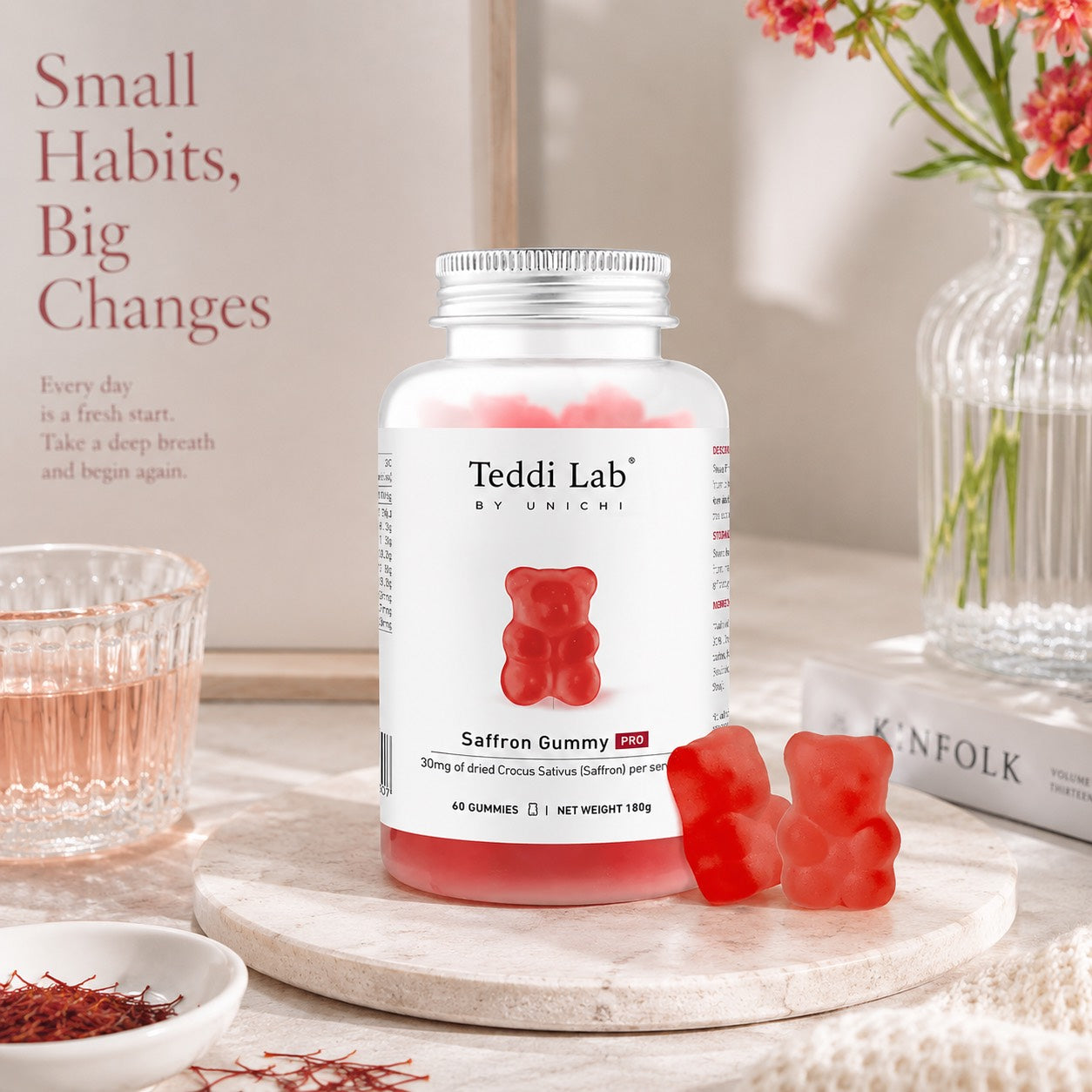 Unichi 番紅花小熊軟糖 PRO 60粒
