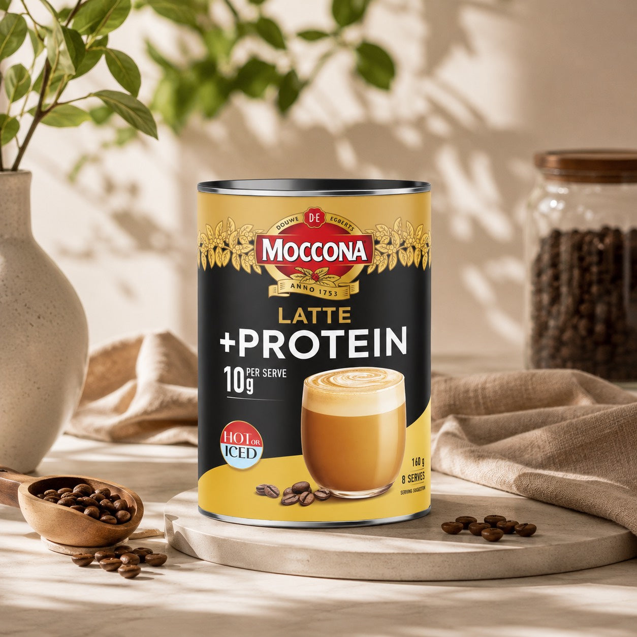 Moccona 蛋白拿鐵咖啡 160g