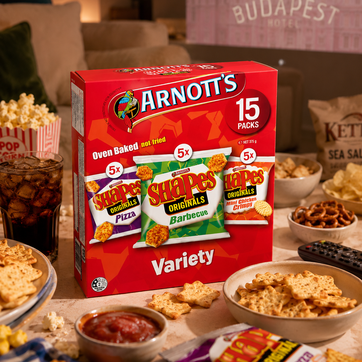 Arnott's 經典綜合風味鹹餅乾分享包 15入