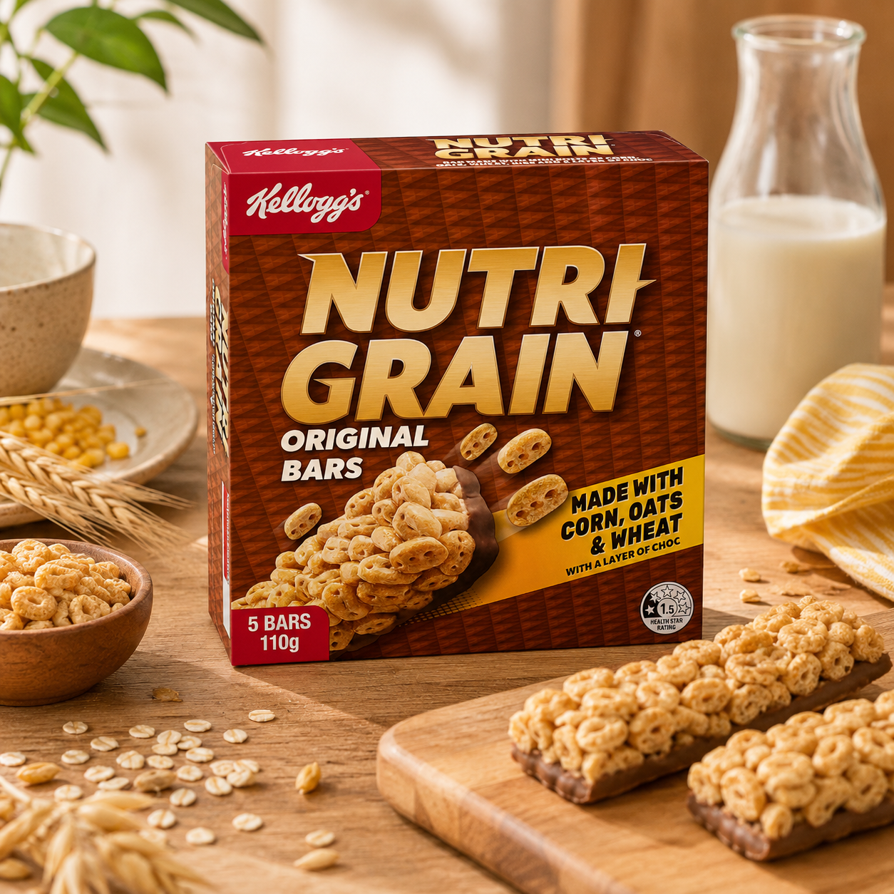 Kellogg’s 原味穀物能量棒 5入