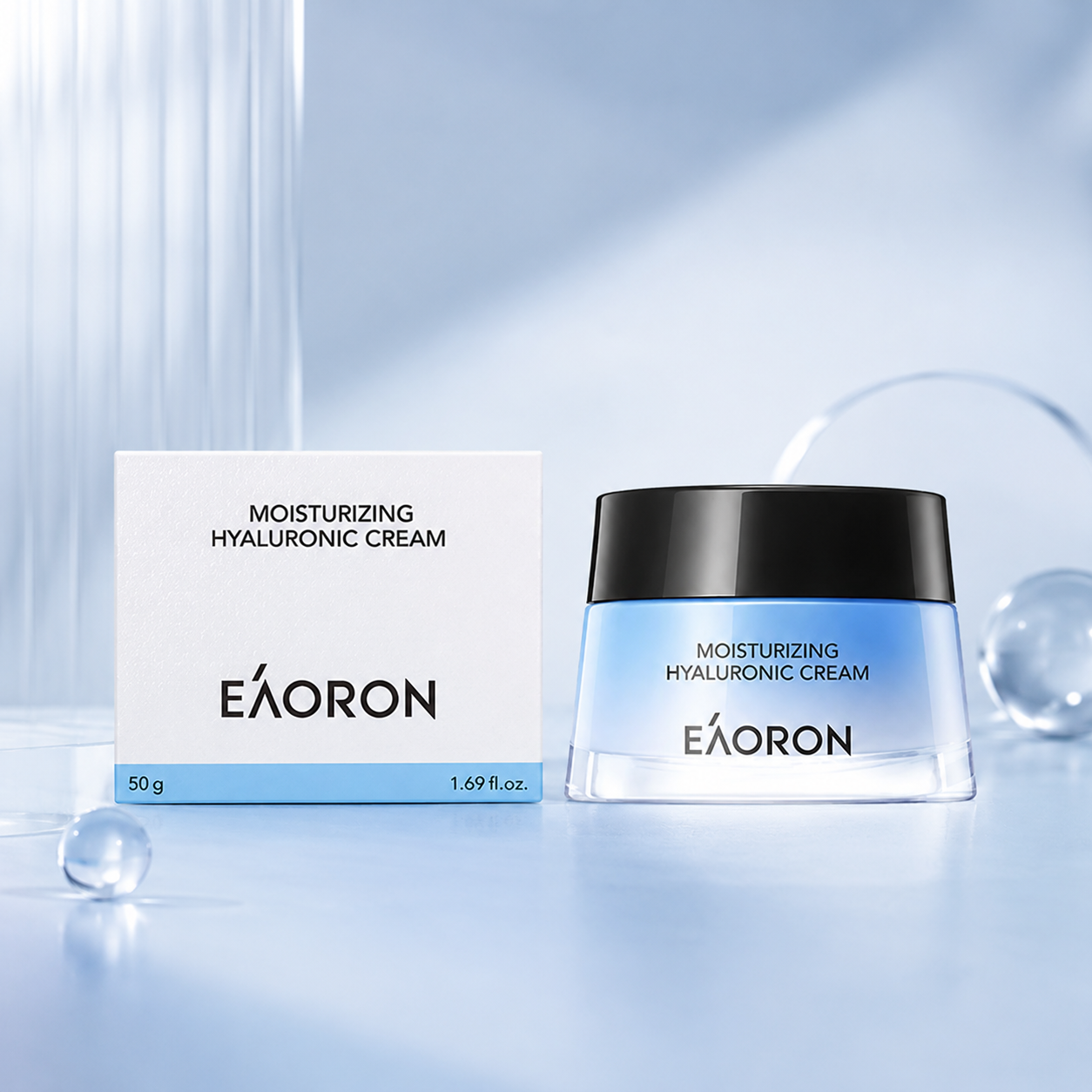 Eaoron 玻尿酸保濕水光面霜 50g