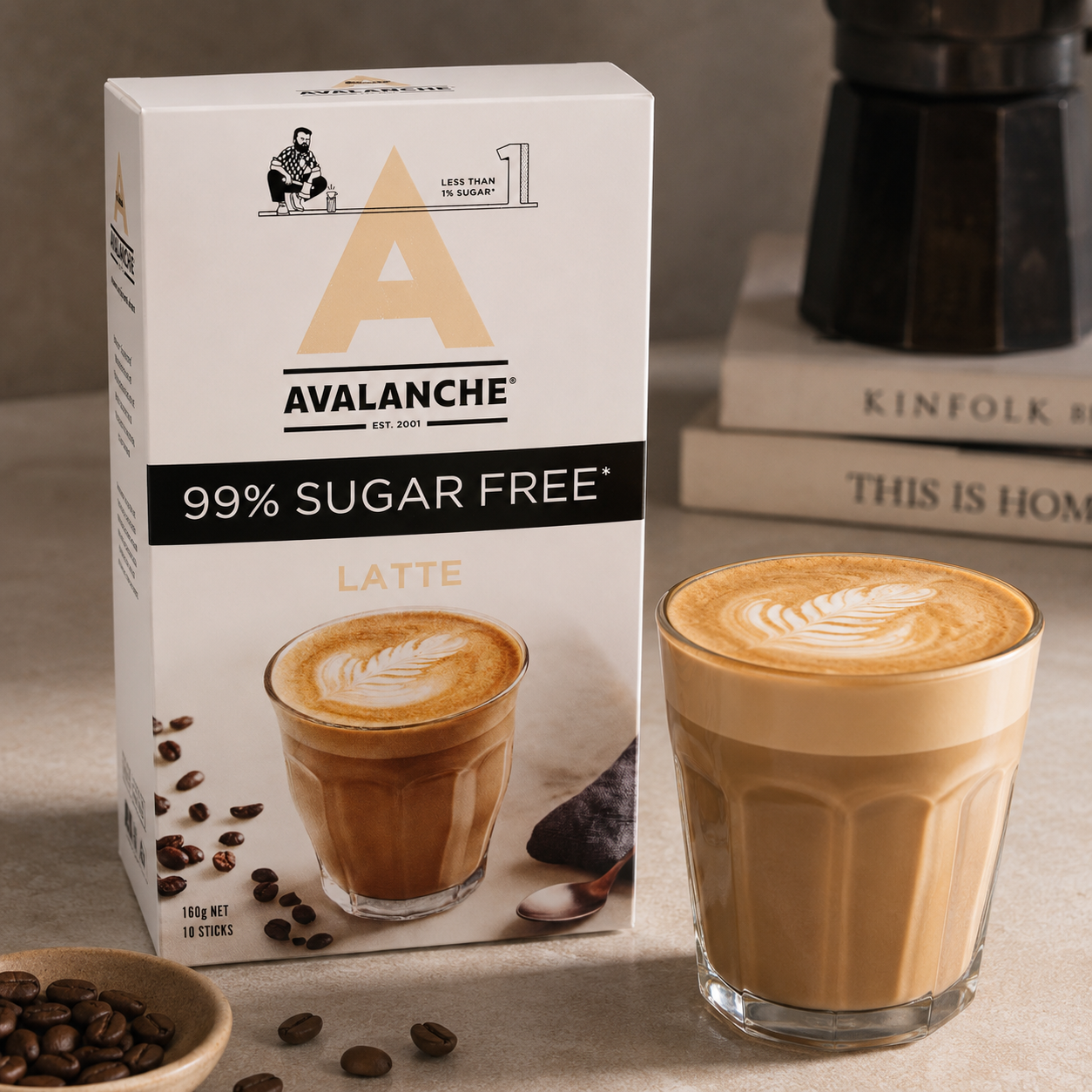 Avalanche 99% Sugar Free 無糖拿鐵 10入
