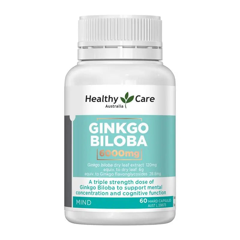 Healthy Care 高含量銀杏葉膠囊 6000mg 60粒