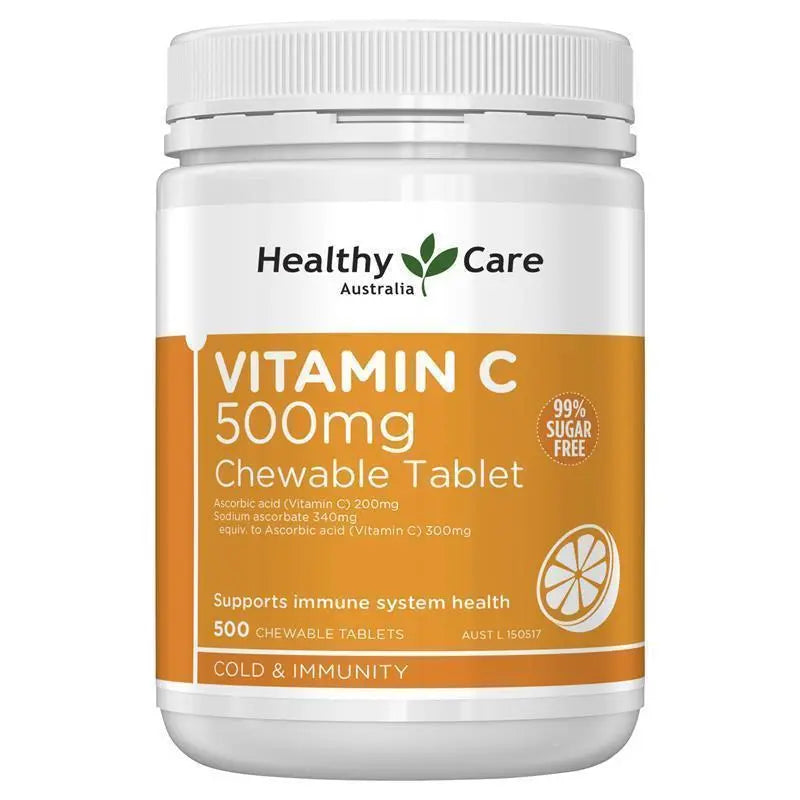Healthy Care 維他命 C 咀嚼錠 500mg 500粒