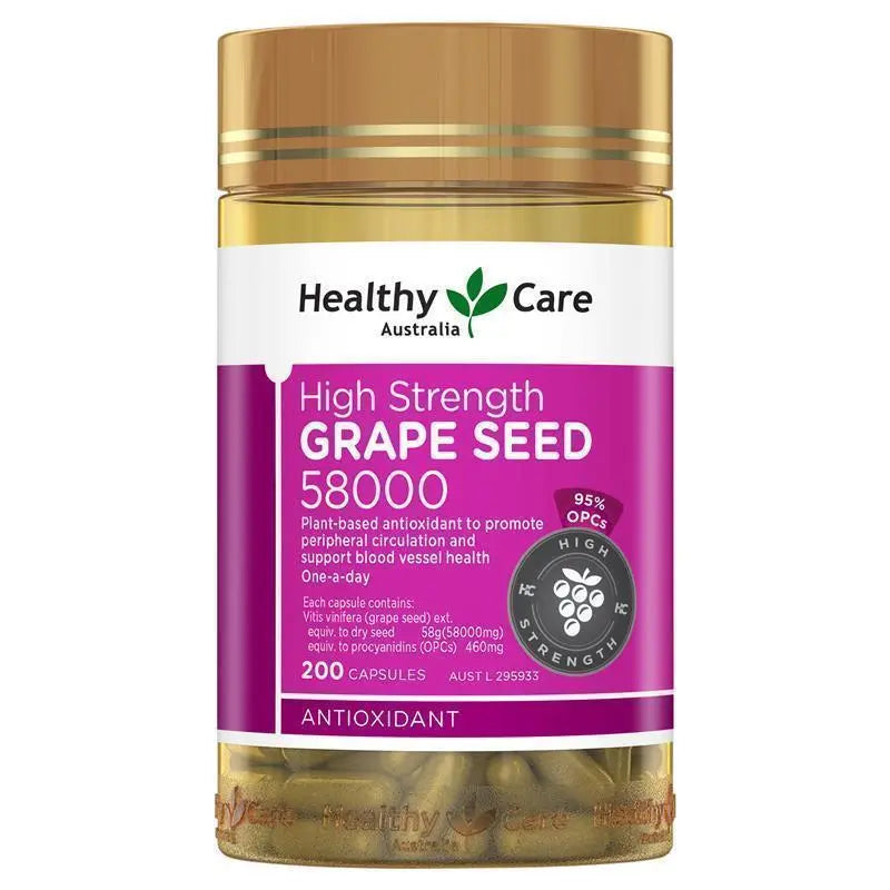 Healthy Care 高濃度葡萄籽 58000 200粒